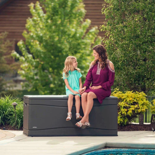 Wholesale โ๏ธ Lifetime Outdoor Storage Deck Bench Box 130 Gallon - Gray w/Black Bottom ๐งจ 14 Wholesale โ๏ธ Lifetime Outdoor Storage Deck Bench Box 130 Gallon - Gray w/Black Bottom ๐งจ - Image 14