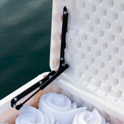 New ⌛ Lifetime Marine Dock Bench Box 130 Gallon - 60"L x 24"W x 24-1/4"H - White ⌛ -Containers shop LII 60348 11