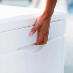 New ⌛ Lifetime Marine Dock Bench Box 130 Gallon - 60"L x 24"W x 24-1/4"H - White ⌛ -Containers shop LII 60348 12