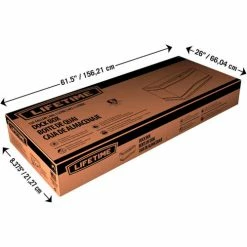 New ⌛ Lifetime Marine Dock Bench Box 130 Gallon - 60"L x 24"W x 24-1/4"H - White ⌛ -Containers shop LII 60348 18