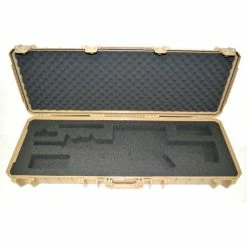 Best Sale 🛒 Quick Fire Cases Quick Fire Carbine Case With Pistol Slot QF640TN Watertight, 46-5/8"x16-3/4"x6-7/8" Tan 👏 -Containers shop MEN QF640TN
