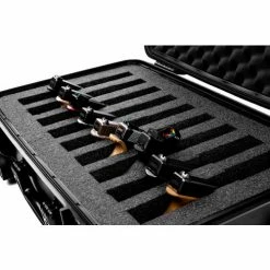 Promo 😍 Quick Fire Cases Quick Fire Pistol Case QF920SGRL Watertight, 9 Pistol Capacity, 20-1/8"x16-1/8"x10-1/8" Gray 🛒 -Containers shop MEN QF920SGRL