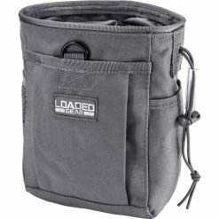 Deals 👏 Barska BI12628 Loaded Gear CX-700 Drawstring Dump Pouch, Gray 🤩 -Containers shop MWB BI12628