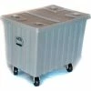 Cheap ✔️ Bulk Shipping Poly Container With Lid and Casters 41"L x 28-1/4"W x 32-1/2"H, Orange 🎉
