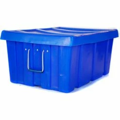 Deals 🤩 Bulk Shipping Poly Container With Lid 31"L x 22"W x 15"H, Gray ❤️