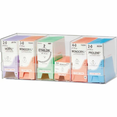 Discount ⌛ Omnimed® Single Tier Suture Rack 304100 Wall Mountable, 15-1/2"W x 6"D x 6"H, Clear ⭐ 3 Discount ⌛ Omnimed® Single Tier Suture Rack 304100 Wall Mountable, 15-1/2"W x 6"D x 6"H, Clear ⭐ - Image 3