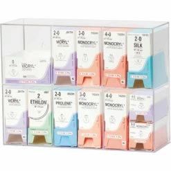 New ๐ Omnimed® Double Tier Acrylic Suture Rack, Wall Mountable, 15-1/2"W x 5-5/8"D x 12-1/4"H ๐งจ