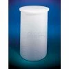 Outlet 😉 Saint Gobain HDPE Heavyweight, 7.5 Gal., Cylindrical Tank w/Cover, 12"Dia. x 18"H, 3/16"Wall, White 🧨