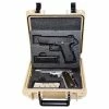 Top 10 🤩 Quick Fire Cases Quick Fire Multifit™ Dual Pistol Case QF340TN Watertight, 10-11/16"x9-3/4"x4-13/16" Tan 👏