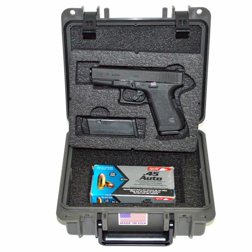 Promo ๐งจ Quick Fire Cases Quick Fire Multifit™ Pistol Case QF345GR Watertight, 10-11/16"x9-3/4"x4-13/16" Gray โญ 1 Promo ๐งจ Quick Fire Cases Quick Fire Multifit™ Pistol Case QF345GR Watertight, 10-11/16"x9-3/4"x4-13/16" Gray โญ