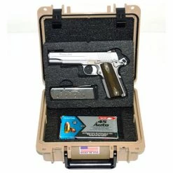 Coupon ✨ Quick Fire Cases Quick Fire Multifit™ Pistol Case QF345TN Watertight, 10-11/16"x9-3/4"x4-13/16" Tan ⌛