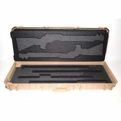 Outlet 🧨 Quick Fire Cases Quick Fire Multifit™ Dual Shotgun Case QF620TN Watertight, 46-5/8"x16-3/4"x6-7/8" Tan 🌟