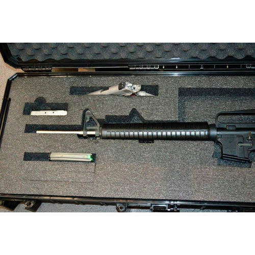 Promo ✔️ Quick Fire Cases Quick Fire Carbine Case With Pistol Slot QF640BK Watertight, 46-5/8"x16-3/4"x6-7/8" Black 👍 3 Promo ✔️ Quick Fire Cases Quick Fire Carbine Case With Pistol Slot QF640BK Watertight, 46-5/8"x16-3/4"x6-7/8" Black 👍 - Image 3