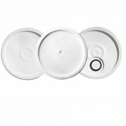 New 🥰 Qorpak 240134 White HDPE Sr Rieke Pail Lid, For 3.5, 5 and 6 Gallon Pails, Case of 32 😉