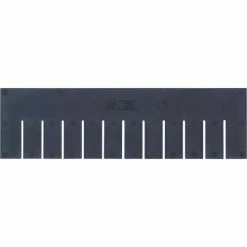 Flash Sale ⌛ Quantum Storage Systems Quantam Storage Long Divider, 14"L x 4"W x 2"H, Gray, Polyprolylene ✨