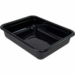 Best reviews of 🥰 Quantum Storage Systems Quantum Bussing Tub, 20"L x 15"W x 5"H Flat Bottom Bus Box, Polypropylene, Black - Pkg Qty 12 🧨