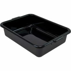 Best reviews of 🧨 Quantum Storage Systems Quantum Bussing Tub, 21"L x 15"W x 5"H Flat Bottom Bus Box, Polypropylene, Black - Pkg Qty 12 ⌛