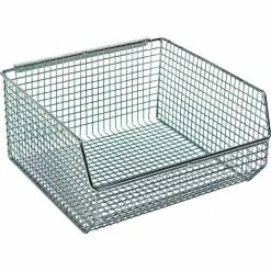 Brand new 👏 Quantum Storage Systems Quantum Chrome Wire Mesh Bin QMB535C - 11"W x 10-3/4"D x 5"H - Pkg Qty 10 🎉