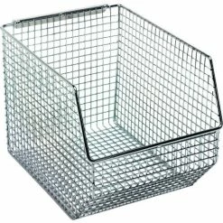 Wholesale ❤️ Quantum Storage Systems Quantum Chrome Wire Mesh Bin QMB539C - 8"W x 10-1/2"D x 7"H - Pkg Qty 10 🔥
