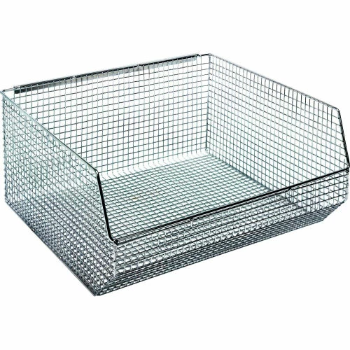 Outlet ⭐ Quantum Storage Systems Quantum Chrome Wire Mesh Bin QMB550C - 16-1/4"W x 14-1/2"D x 7"H - Pkg Qty 5 🌟 1 Outlet ⭐ Quantum Storage Systems Quantum Chrome Wire Mesh Bin QMB550C - 16-1/4"W x 14-1/2"D x 7"H - Pkg Qty 5 🌟