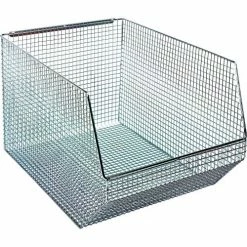 Budget ❤️ Quantum Storage Systems Quantum Chrome Wire Mesh Bin QMB560C - 11"W x 18-1/2"D x 10-1/4"H - Pkg Qty 5 🔔