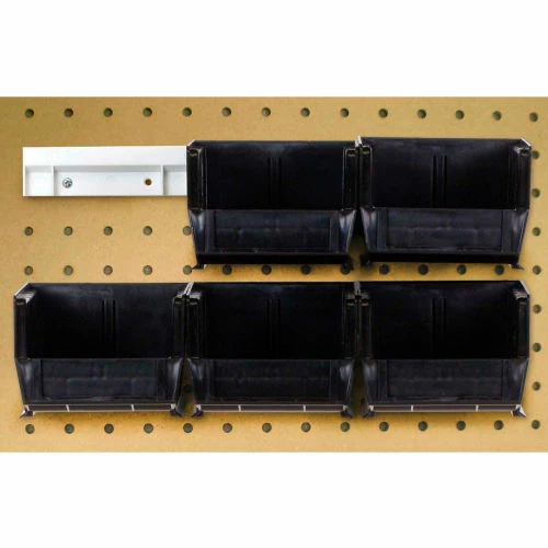Outlet ๐ Quantum Storage Systems Quantum HNS210 Hang & Stack Bins w/Two 12" Rails, Six Bins 4-1/8"W x 5-3/8"D x 3"H, Black ๐ 1 Outlet ๐ Quantum Storage Systems Quantum HNS210 Hang & Stack Bins w/Two 12" Rails, Six Bins 4-1/8"W x 5-3/8"D x 3"H, Black ๐