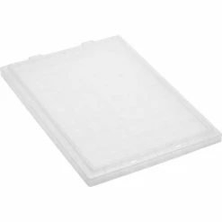 Outlet ✨ Quantum Storage Systems Quantam Storage Genuine Stack & Nest Tote Clear Lid, Polyprolylene, 19-1/2"L x 13-1/2"W x 1"H - Pkg Qty 6 🛒