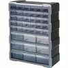Hot Sale 🛒 Quantum Storage Systems Quantum Plastic Drawer Cabinet PDC-39BK - 39 Drawers 6-1/4"W x 15"D x 18-3/4"H 🥰