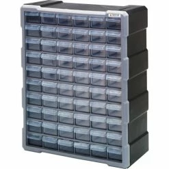 Best Pirce ⭐ Quantum Storage Systems Quantum Plastic Drawer Cabinet PDC-60BK - 60 Drawers 6-1/4"W x 15"D x 18-3/4"H 🔔