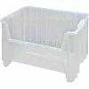 Buy 🥰 Quantum Storage Systems Quantum Heavy-Duty Giant Stackable Bin, 19-7/8 x 15-1/4 x 12-7/16 , Clear - Pkg Qty 3 👍