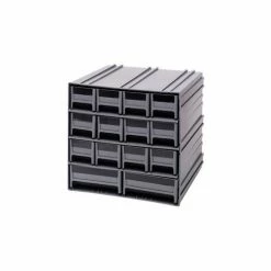 Flash Sale 🎁 Quantum Storage Systems Quantum Interlocking Storage Cabinet QIC-12123 - 11-3/4"Wx11-3/8"Dx11"H - 14 Gray Drawers 🔥
