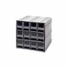 Best deal 🌟 Quantum Storage Systems Quantum Interlocking Storage Cabinet QIC-122 - 11-3/4"Wx11-3/8"Dx11"H - 12 Gray Drawers 🥰