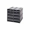 Deals 💯 Quantum Storage Systems Quantum Interlocking Storage Cabinet QIC-4163 - 11-3/4"Wx11-3/8"Dx11"H - 10 Gray Drawers 🌟