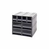 Brand new 🌟 Quantum Storage Systems Quantum Interlocking Storage Cabinet QIC-4244 - 11-3/4"Wx11-3/8"Dx11"H - 8 Gray Drawers 😍