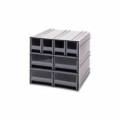 Brand new 🌟 Quantum Storage Systems Quantum Interlocking Storage Cabinet QIC-4244 - 11-3/4"Wx11-3/8"Dx11"H - 8 Gray Drawers 😍