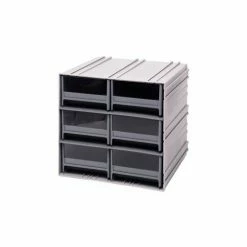 Top 10 👍 Quantum Storage Systems Quantum Interlocking Storage Cabinet QIC-64 - 11-3/4"Wx11-3/8"Dx11"H - 6 Gray Drawers 🤩