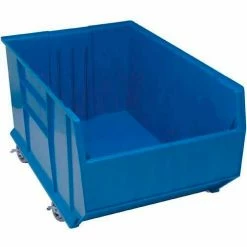 Wholesale ⌛ Quantum Storage Systems Quantum Plastic Mobile Rack Bin, 23-7/8"W x 41-7/8"D x 17-1/2"H, Blue 🎉