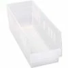 Wholesale 🌟 Plastic Nesting Storage Shelf Bin QSB204 6-5/8"W x 17-7/8"D x 6"H Clear - Pkg Qty 20 🔔