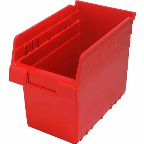 Deals ✨ Plastic Nesting Storage Shelf Bin QSB802 6-5/8"W x 11-5/8"D x 8"H Red - Pkg Qty 30 ⭐ 1 Deals ✨ Plastic Nesting Storage Shelf Bin QSB802 6-5/8"W x 11-5/8"D x 8"H Red - Pkg Qty 30 ⭐