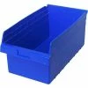 Wholesale 🔔 Plastic Nesting Storage Shelf Bin QSB810 11-1/8"W x 17-7/8"D x 8"H Blue - Pkg Qty 8 🌟