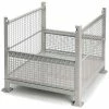 New ⭐ Davco Wire Mesh Steel Container R2GW-01 - 40-1/2"x34-1/2"x32" 2 Gates Gray 🔔