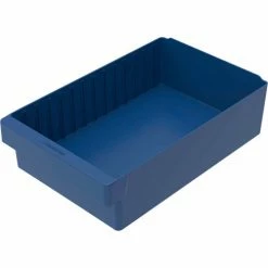 Deals 🧨 Akro-Mils Dividable Akrodrawer 31118 - 11-5/8"W x 17-5/8"D x 4-5/8"H, Blue - Pkg Qty 4 🥰