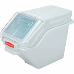 Hot Sale 💯 Rubbermaid® FG9G5700WHT, ProSave™ Storage Ingredient Bin, Polypropylene, 6.25 Gal., White ❤️ -Containers shop RCP9G57 WHI