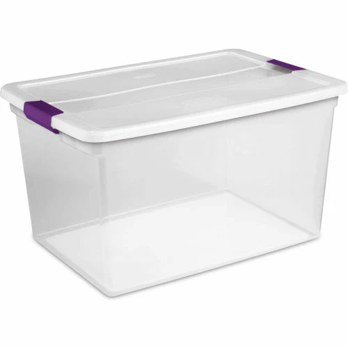 Best Sale ✨ Sterilite Clearview Storage Box With Latched Lid 17571706 - 66 Qt. 23-5/8"L x 16-3/8"W x 13-1/4"H - Pkg Qty 6 🔥 1 Best Sale ✨ Sterilite Clearview Storage Box With Latched Lid 17571706 - 66 Qt. 23-5/8"L x 16-3/8"W x 13-1/4"H - Pkg Qty 6 🔥
