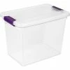 Top 10 🎉 Sterilite Clearview Storage Box With Latched Lid 17631706 - 27 Qt. 17"L x 11-1/8"W x 12-3/4"H - Pkg Qty 6 💯