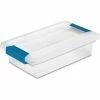 Outlet 💯 Sterilite Small Clip Clear Storage Box With Latched Lid 19618606 - 11"L x 6-5/8"W x 2-3/4"H - Pkg Qty 6 🥰