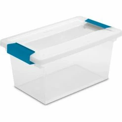 Top 10 🥰 Sterilite Medium Clip Clear Storage Box With Latched Lid 19628604 - 11"L x 6-5/8"W x 5-3/8"H - Pkg Qty 4 💯