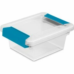 Budget ⭐ Sterilite Mini Clip Clear Storage Box With Latched Lid 19698606 - 6-5/8"L x 5"W x 2-3/4"H - Pkg Qty 6 👏