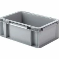 Coupon 👍 SSI Schaefer Euro-Fix Solid Container EF3120 - 12" x 8" x 5", Gray ✔️