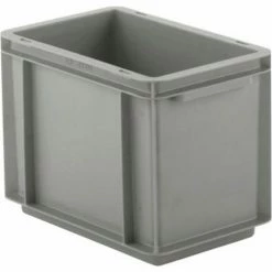 Hot Sale 👍 SSI Schaefer Euro-Fix Solid Container EF3220 - 12" x 8" x 9", Gray 🔔